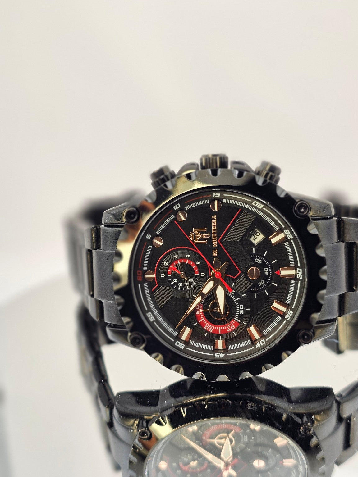 EL MIITTEELL Elite Chronograph – Black Steel