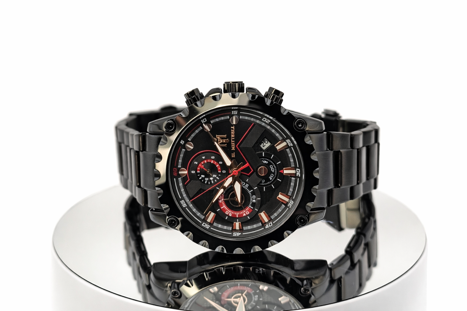 EL MIITTEELL Elite Chronograph – Black Steel