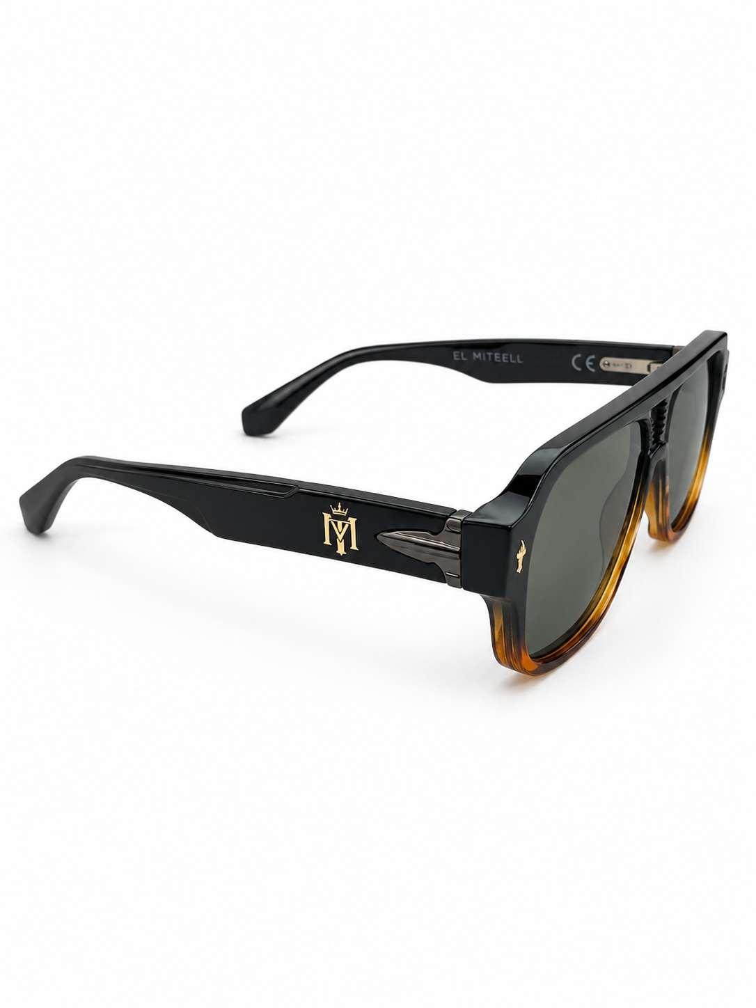 EL MIITTEELL Signature Black Matte Tortoise Sunglasses