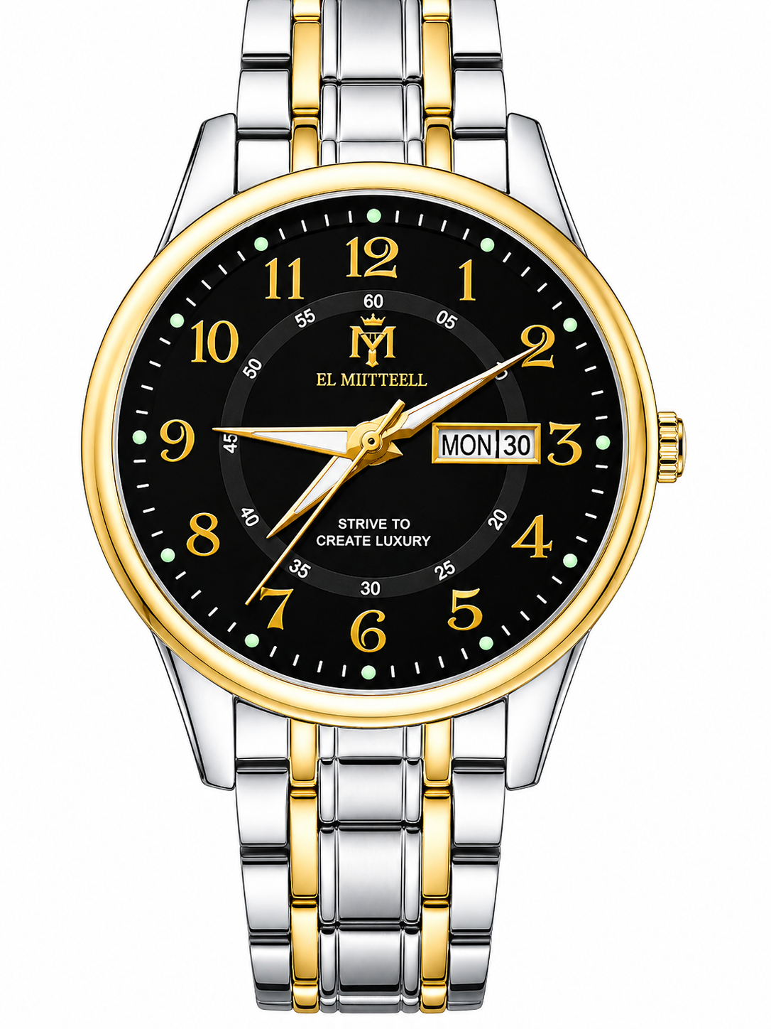 EL MIITTEELL Women’s Classic Gold Watch – Luxury Steel Edition