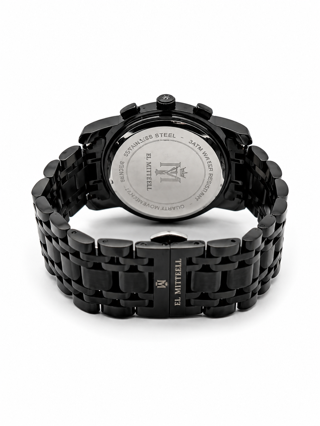 EL MIITTEELL Elite Black Gold Watch