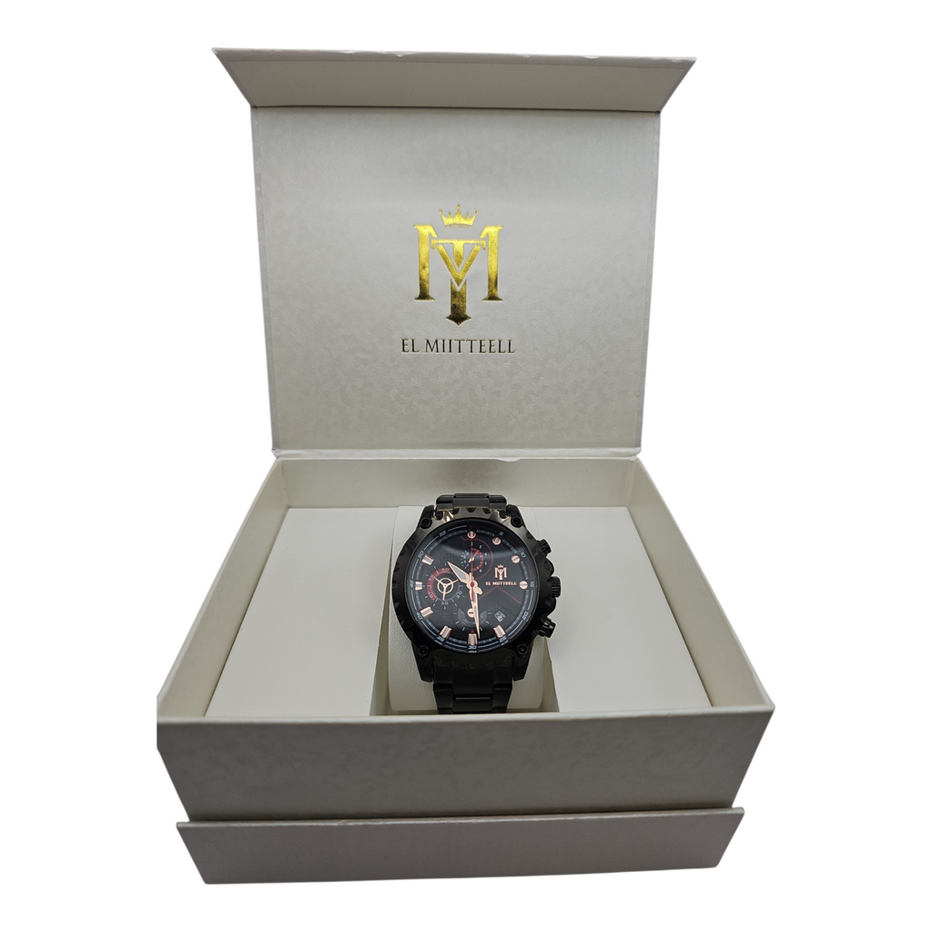EL MIITTEELL Elite Chronograph – Black Steel