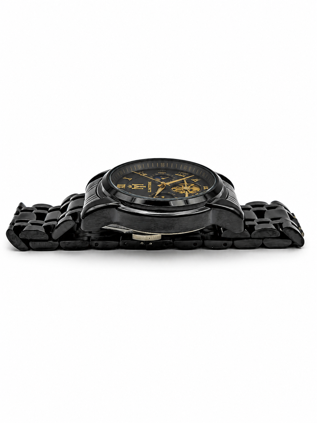 EL MIITTEELL Elite Black Gold Watch